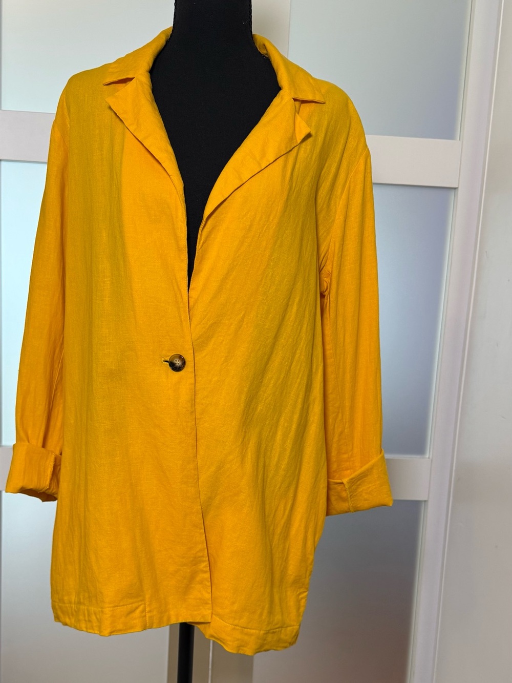 Show Me Your MuMu Linen Blend Artemis Blazer, size L.